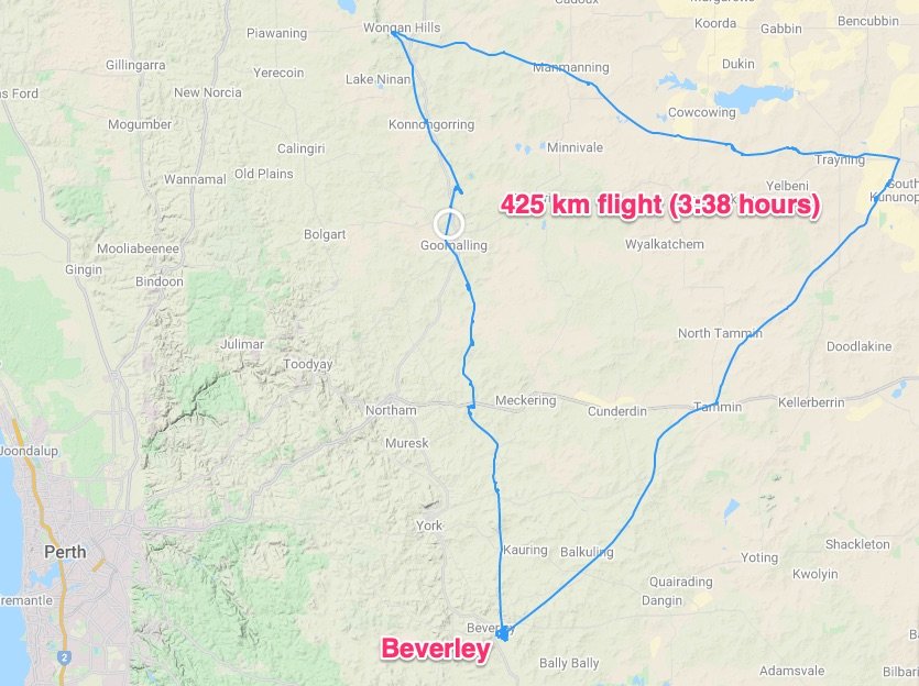 OLC_Norm_Flight_Map The sport of gliding, The Sport of Gliding, Beverley Soaring Society