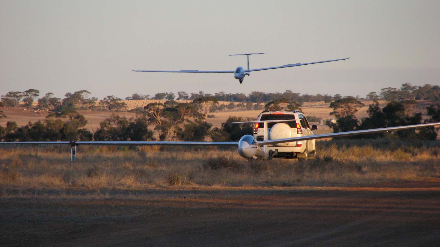 Landing late afternoon